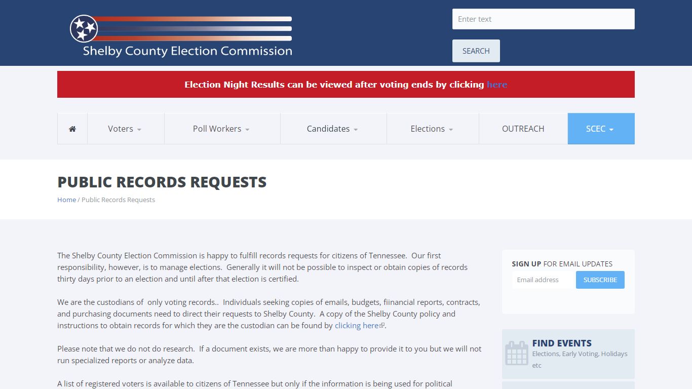 Public Records Requests | Shelby County Election ...